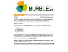 Tablet Screenshot of burble.de